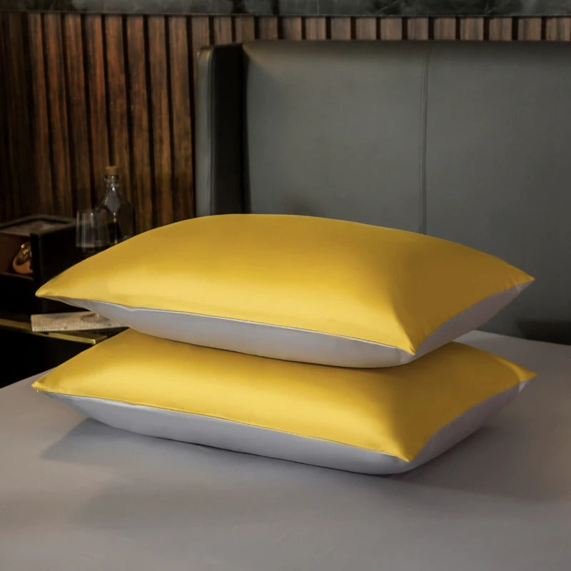 Shemir Gold Silver Reversible Egyptian Cotton Bedding Set