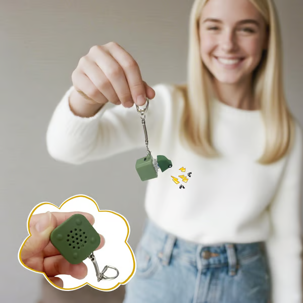 Frog Croaking Fidget Toy - Rechargeable Frog Croaking Keychain
