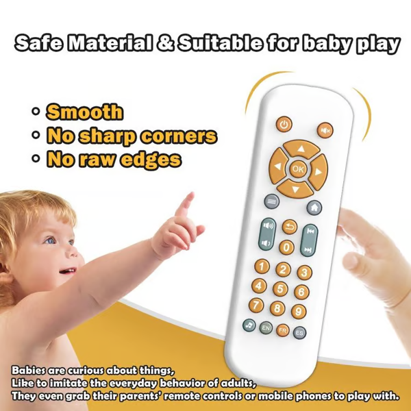 Baby Remote Control Toy - Interactive Educational Musical Toy for Toddlers
