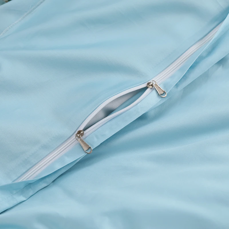 Gianna Sky Blue Botanical Ultra Soft Egyptian Cotton Bedding Set