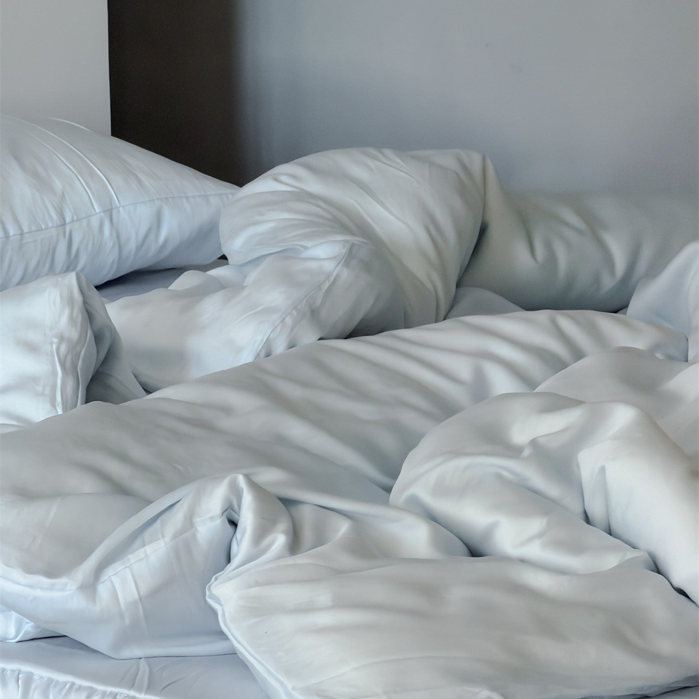 Ruffle Skirt Silky Bedding Set