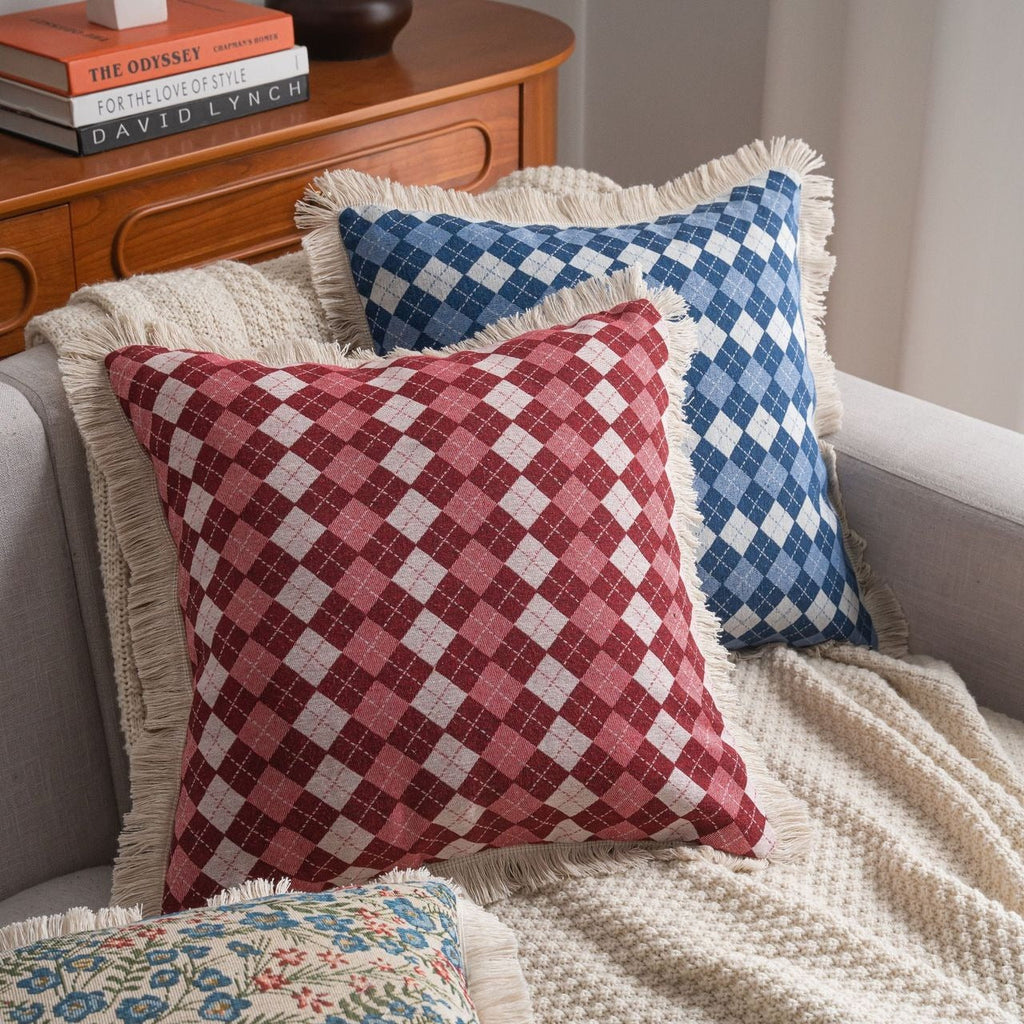 Disco Diamond Fringe Cushion