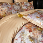 Monetta Floral Bloom Printed Luxury Egyptian Cotton Bedding Set