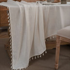 Waffle Tassel Tablecloth