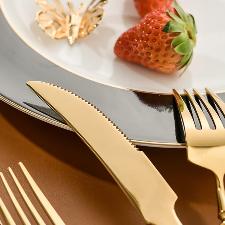 Xena Gold Stainless Steel Cutlery Set