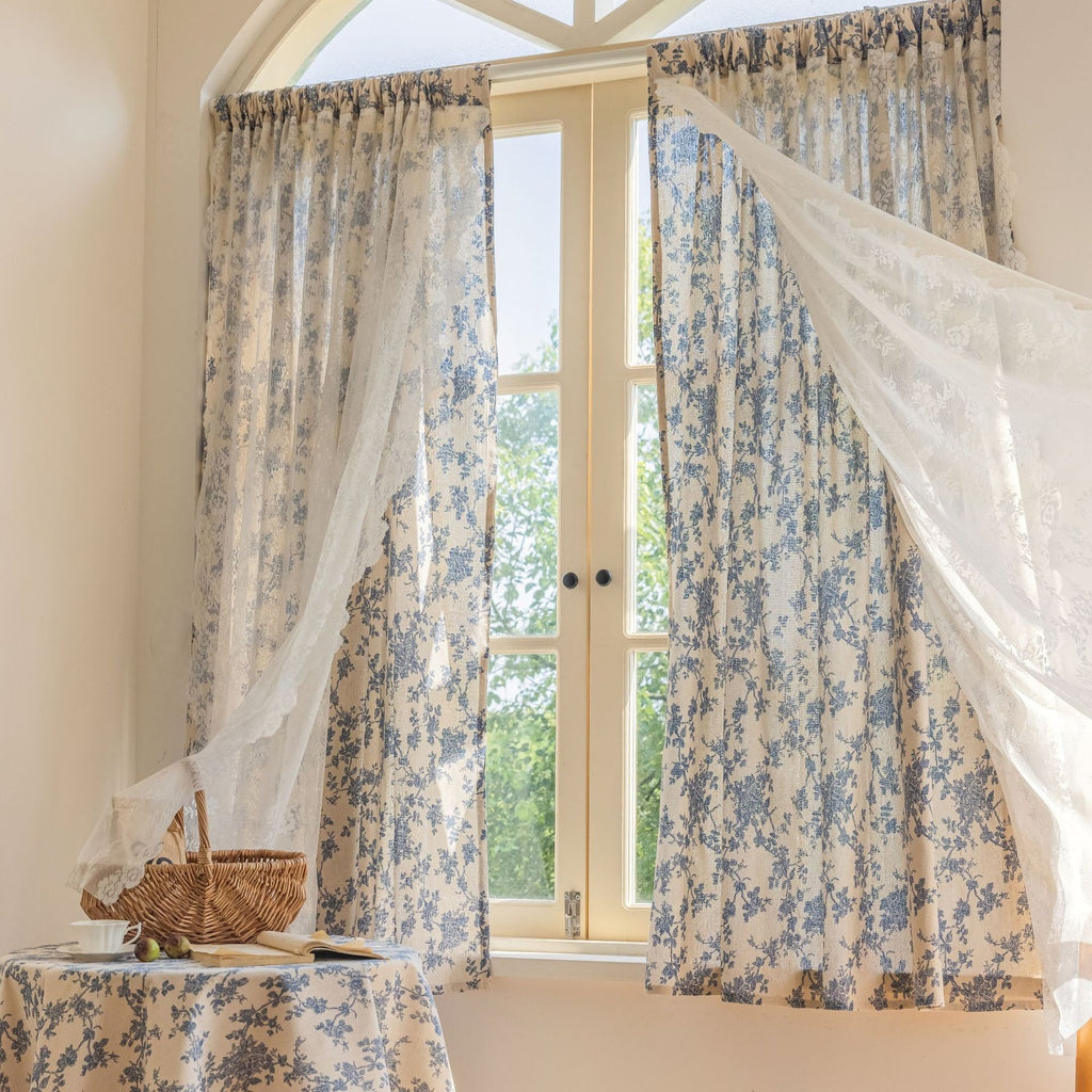 French Countryside Floral Curtains