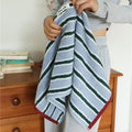 Retro Cafe Stripe Towel