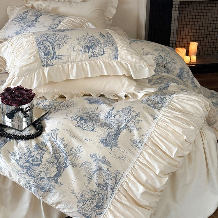 Courtly Blue Quilt Cover Set