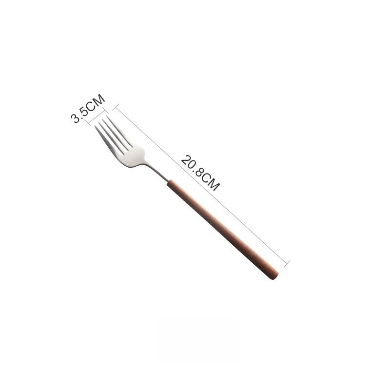 Warm Wood Handled Flatware