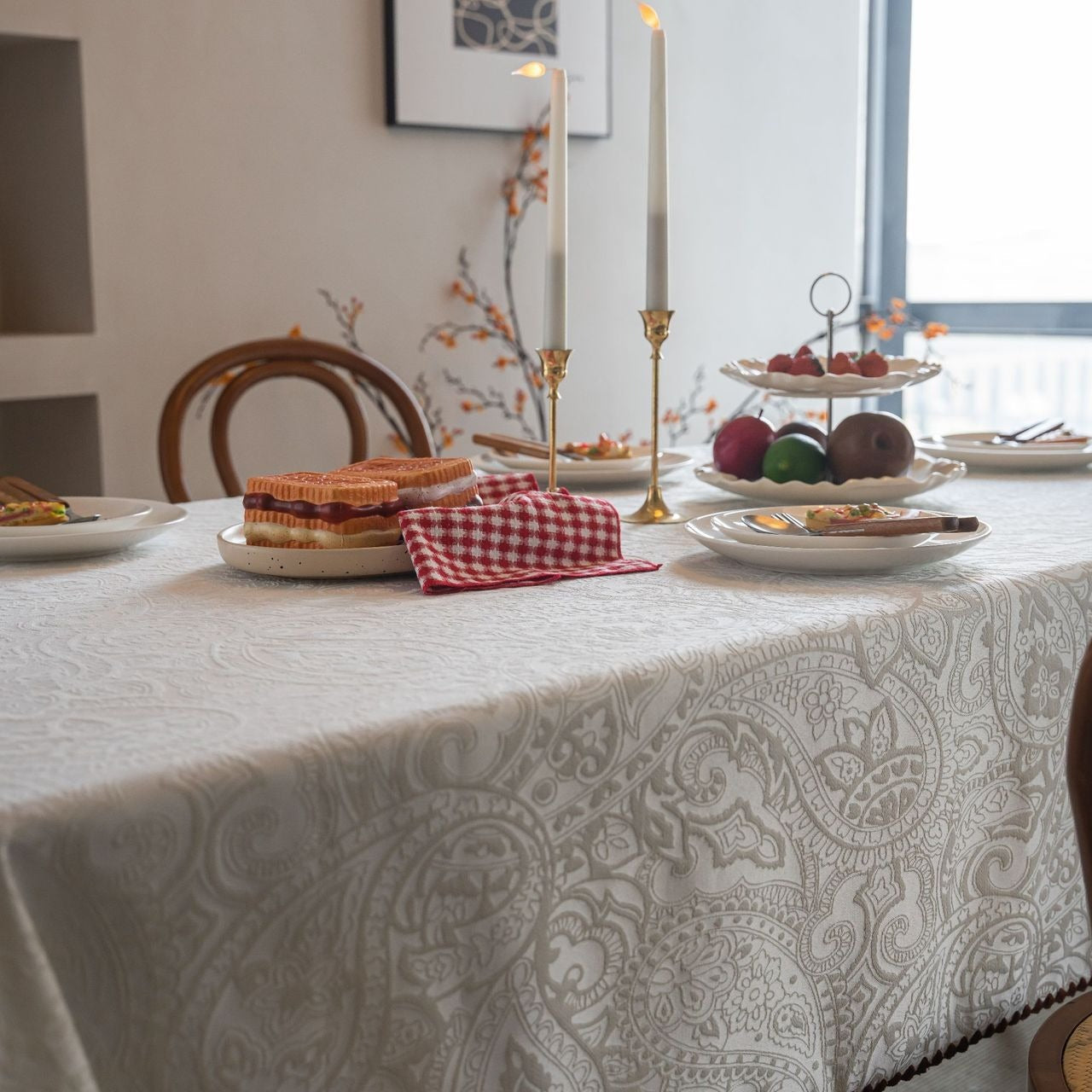 French Paisley Tablecloth
