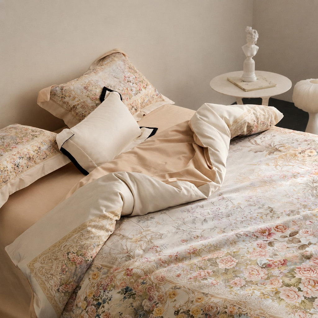 Mireya Floral Egyptian Cotton Bedding Set