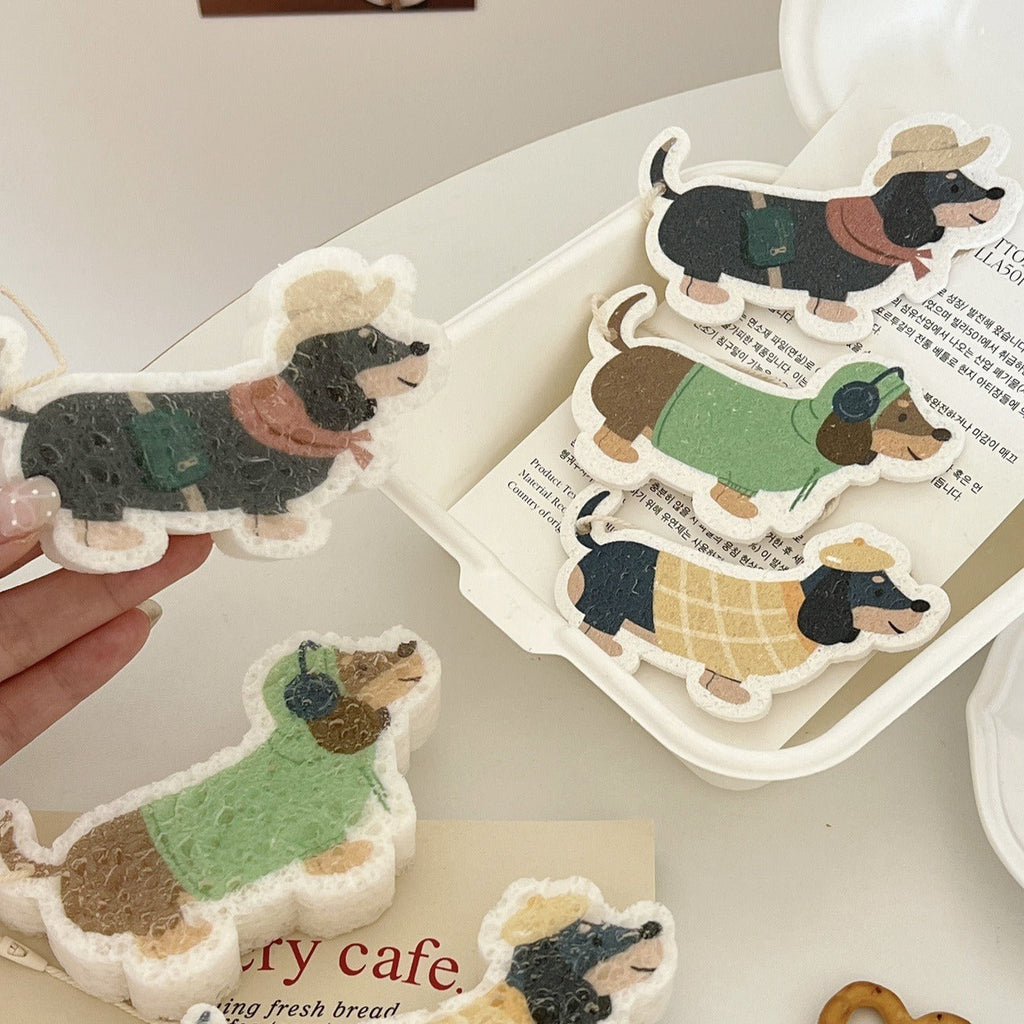 Gentle Dachshund Dish Sponge Set