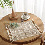 French Crochet Tassel Placemat Set