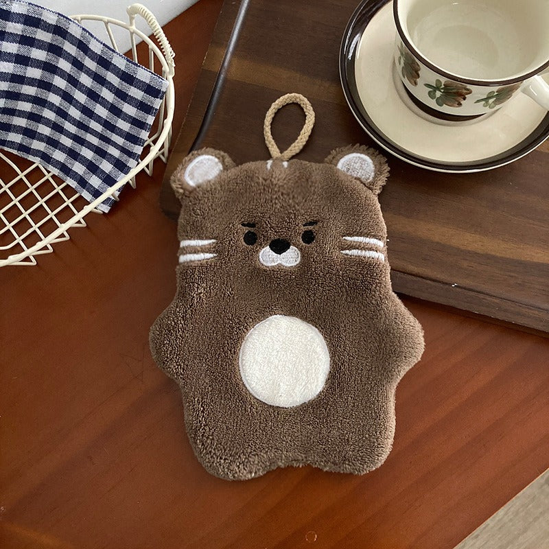 Racoon Family Hanging Hand Towel Set