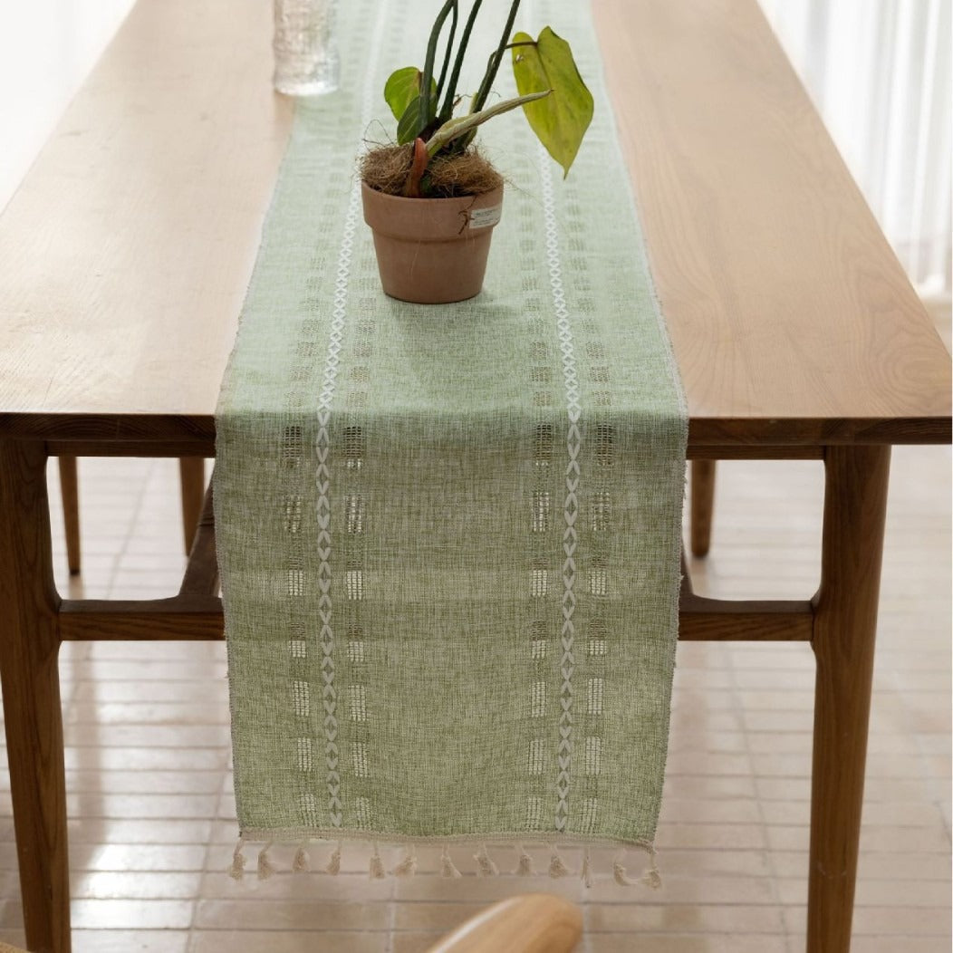 Rustic Openwork Table Runner