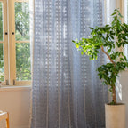 Light Filter Lattice Tassel Curtain