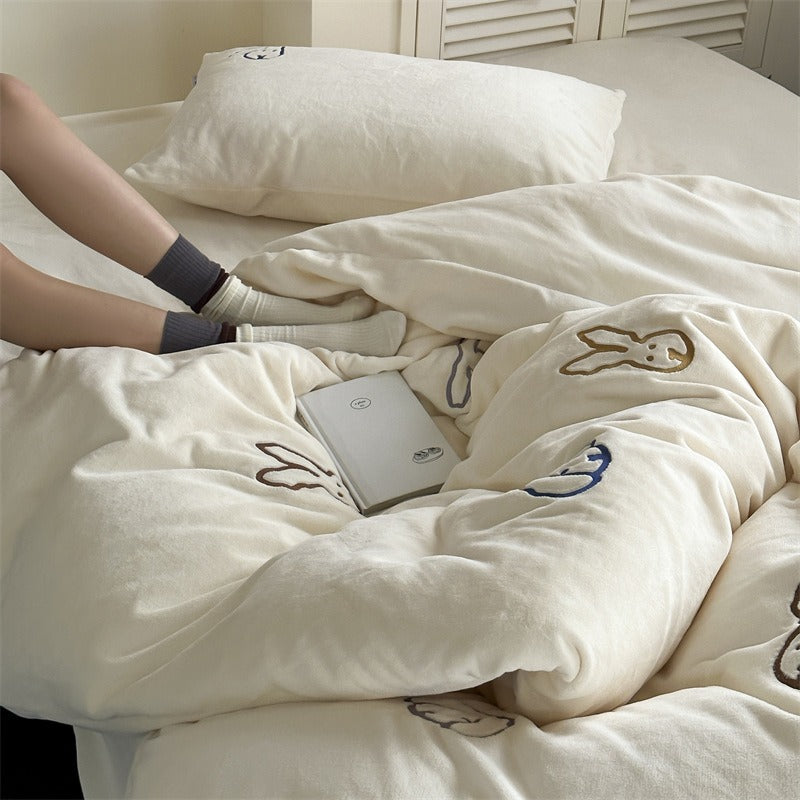 Warm Bunny Bedding Set