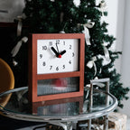 Red Dot Mid-Century Clock