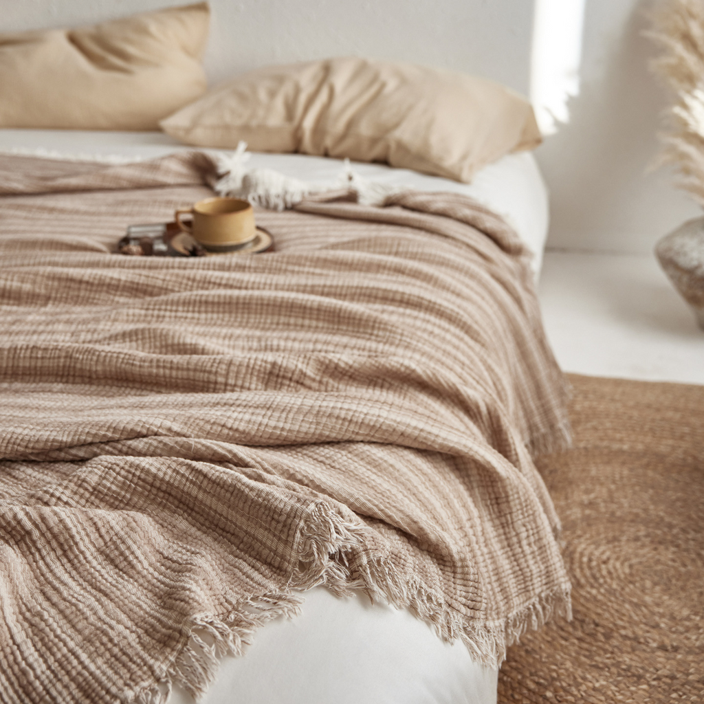 Woven Stripe Throw Blanket