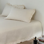 Soft Cream Summer Quilted Blanket