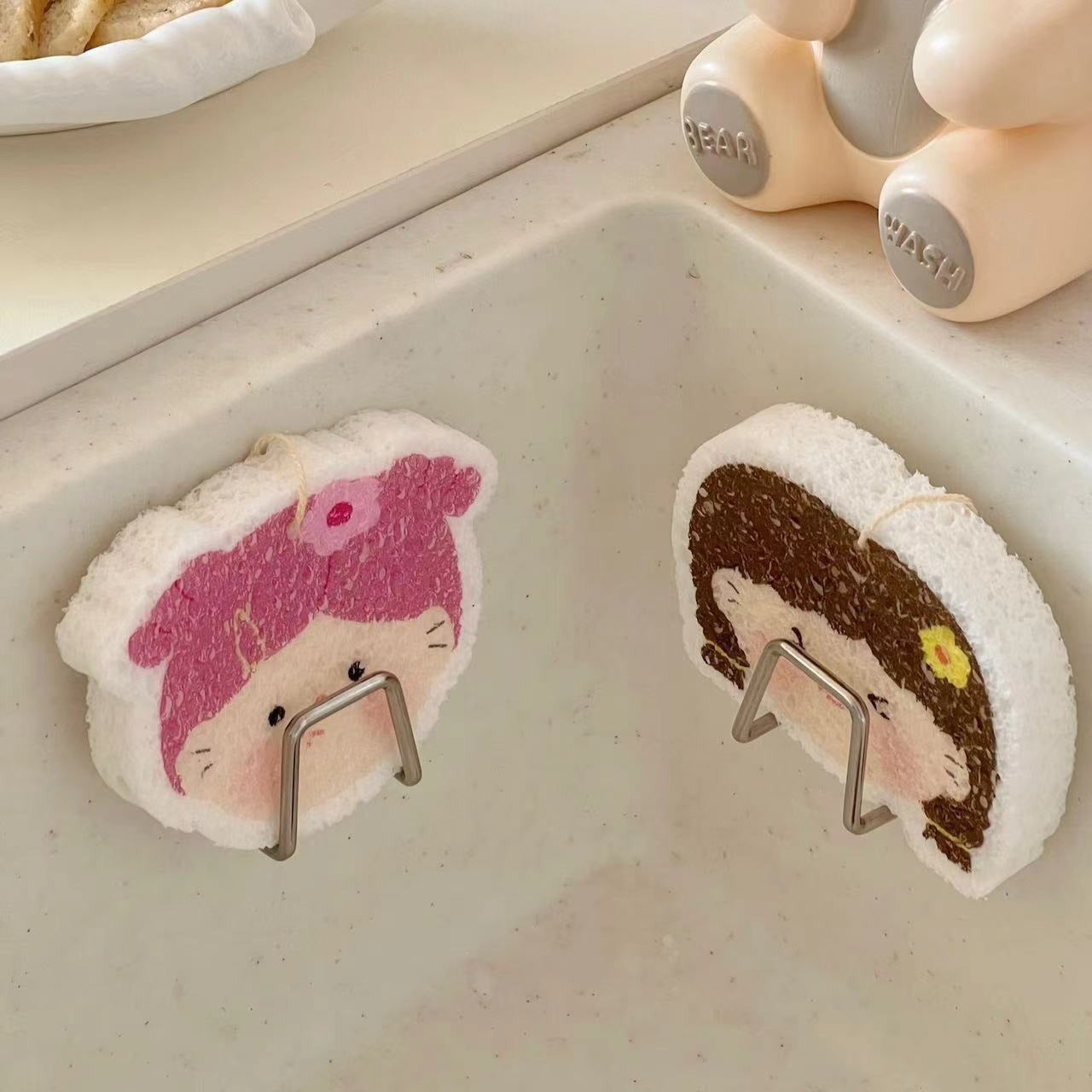 Cutie Girl Dish Sponge Set