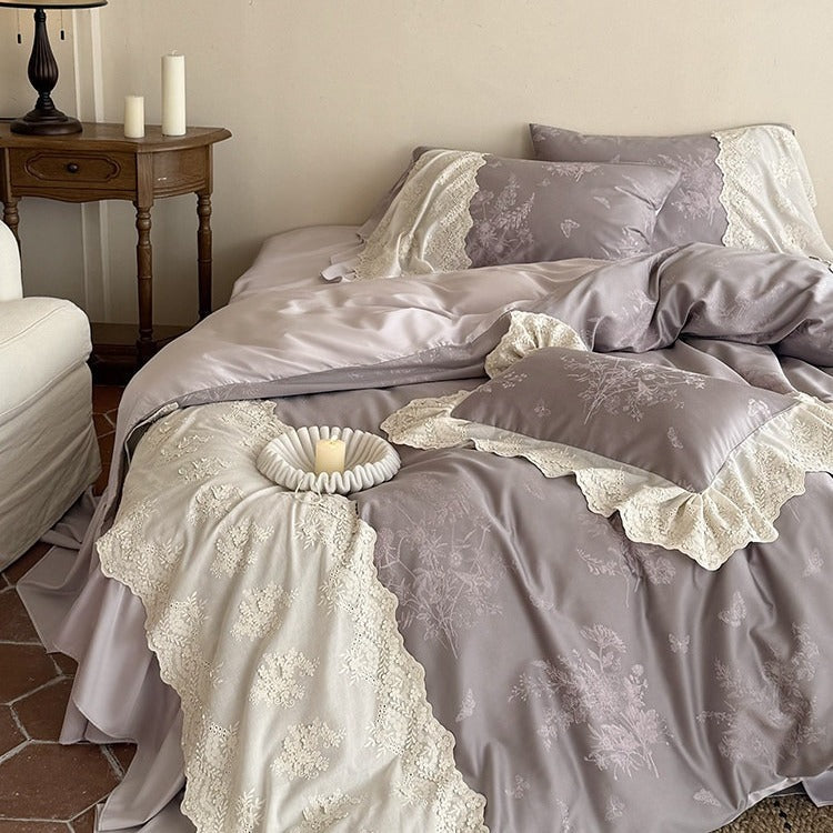 Botanical Manor Lace Bedding Set