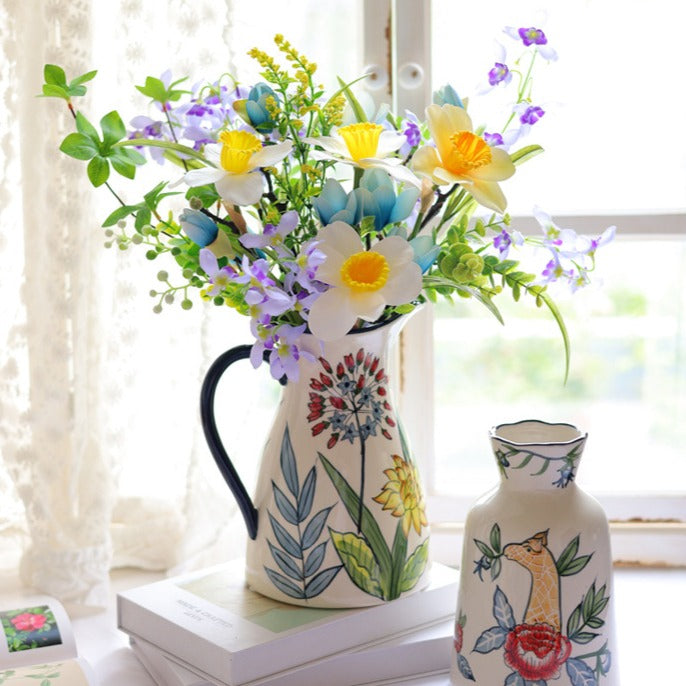 Vintage Pattern Ceramic Vase