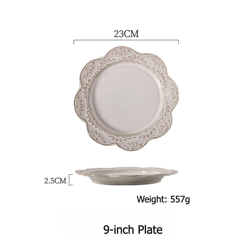 Garland Embossed Ceramic Dinnerware