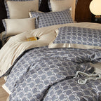 Alaric Chain Printed Luxury Egyptian Cotton Bedding Set