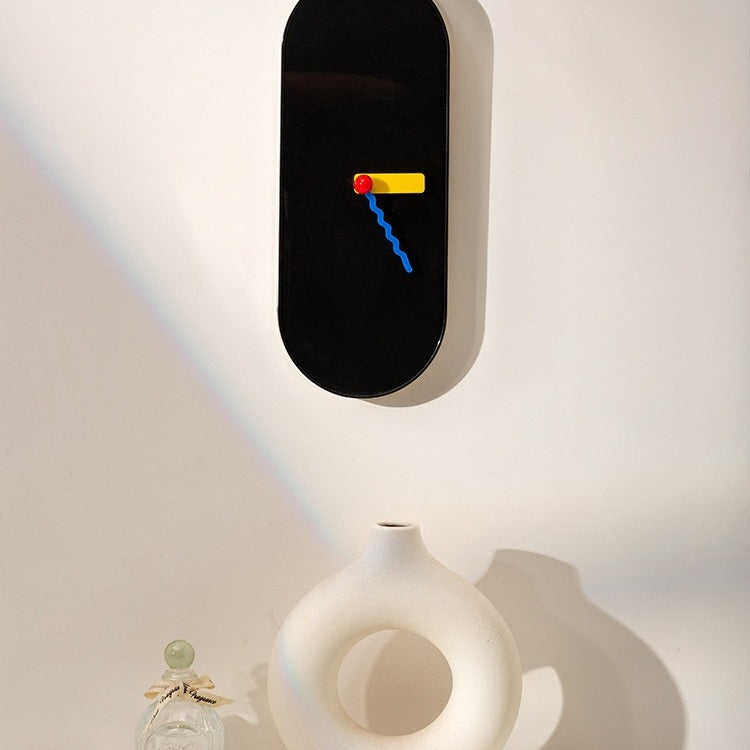 Peaceful Oval Clock