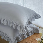 Ruffled Muslin Pillowcase Set