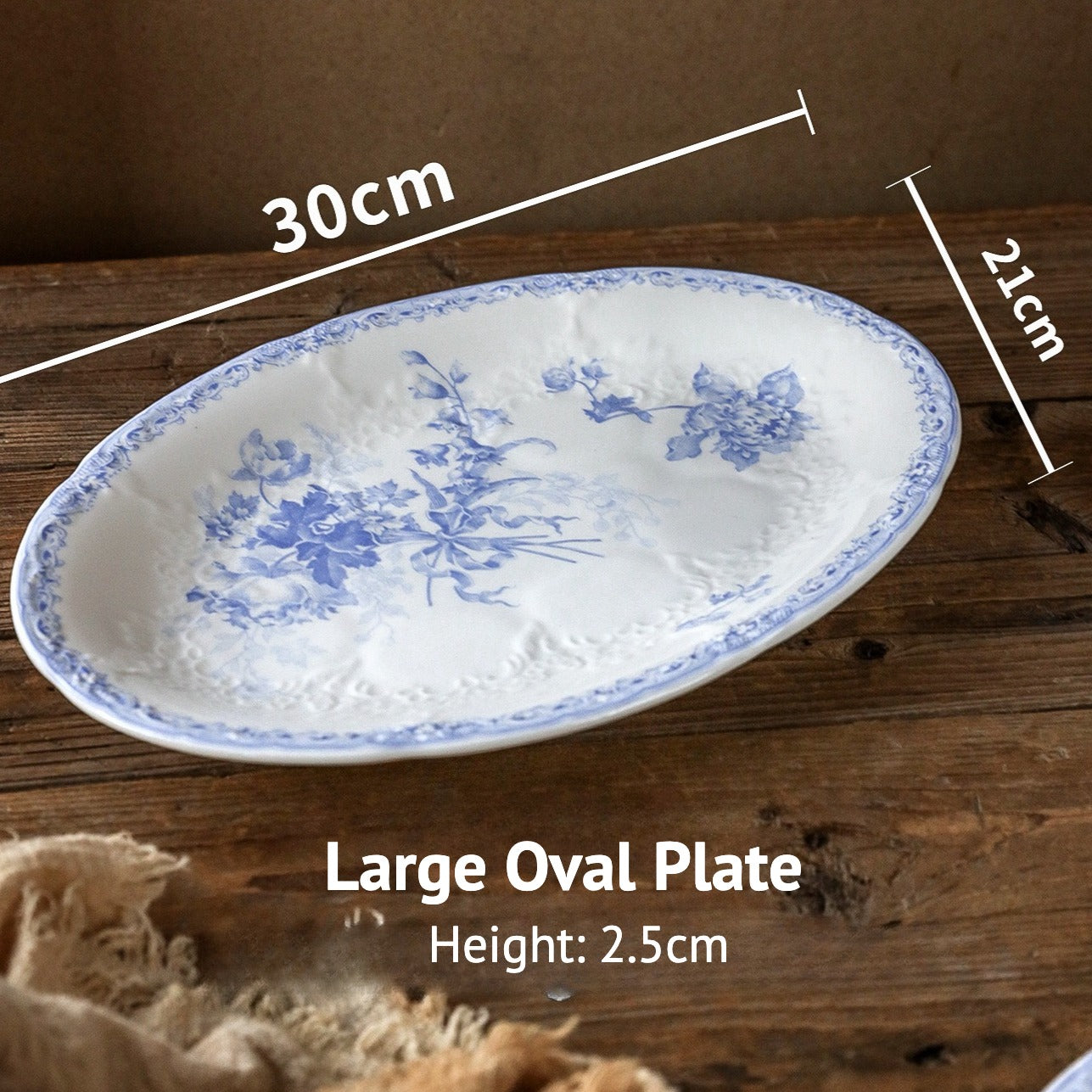 Delft Blue Bouquet Plate