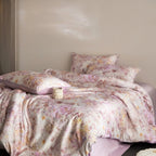 Elara Watercolor Floral Egyptian Cotton Bedding Set