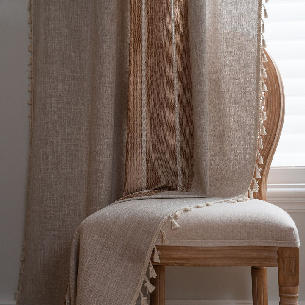 Farmhouse Tassel Curtain