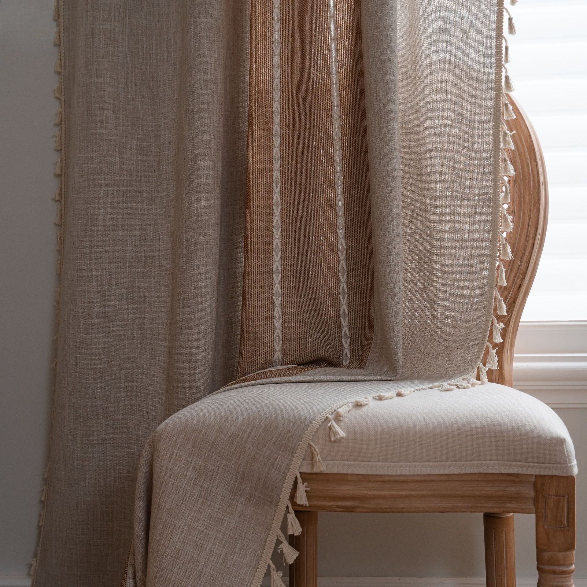 Farmhouse Tassel Curtain