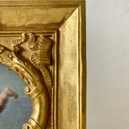 Vintage Gold Mini Mirror Top Frame
