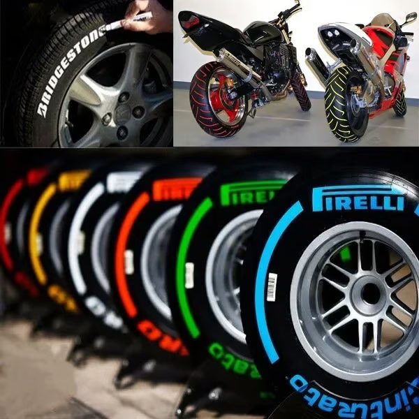 12 Color Waterproof Tire Paint Pen (12PCS)