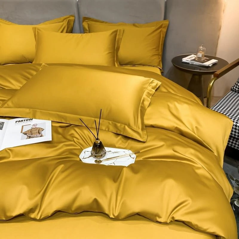 Neo Gold Silky Egyptian Cotton Bedding Set