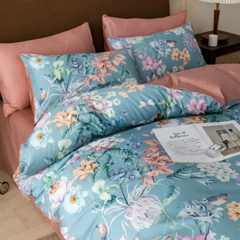 Regina Floral Ultra Soft Egyptian Cotton Bedding Set