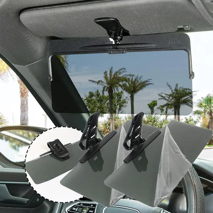 Car Sun Visor With Polarized Glare Protection