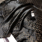 Talia Black Egyptian Cotton Satin Bedding Set