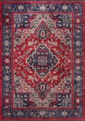 Alcasar Dark Navy - Red Rug