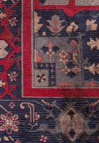 Alcasar Dark Navy - Red Rug