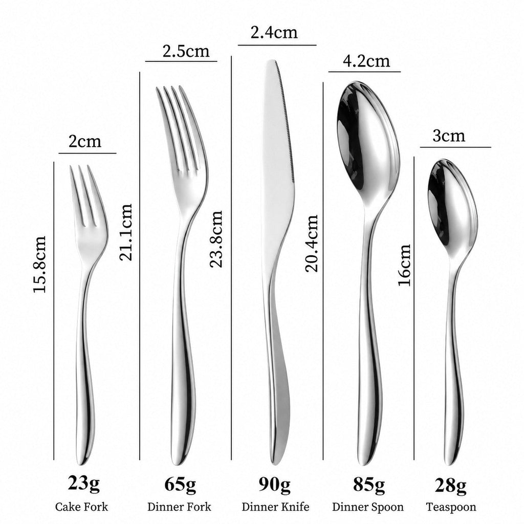 Aristo Silver Luxury Stainless Steel Cutlery Set