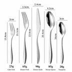 Aristo Silver Luxury Stainless Steel Cutlery Set