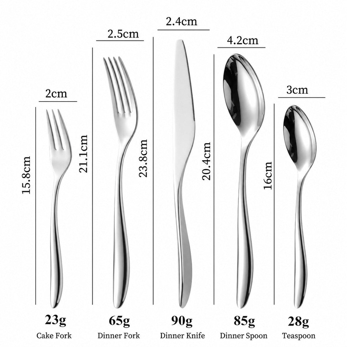 Aristo Silver Luxury Stainless Steel Cutlery Set