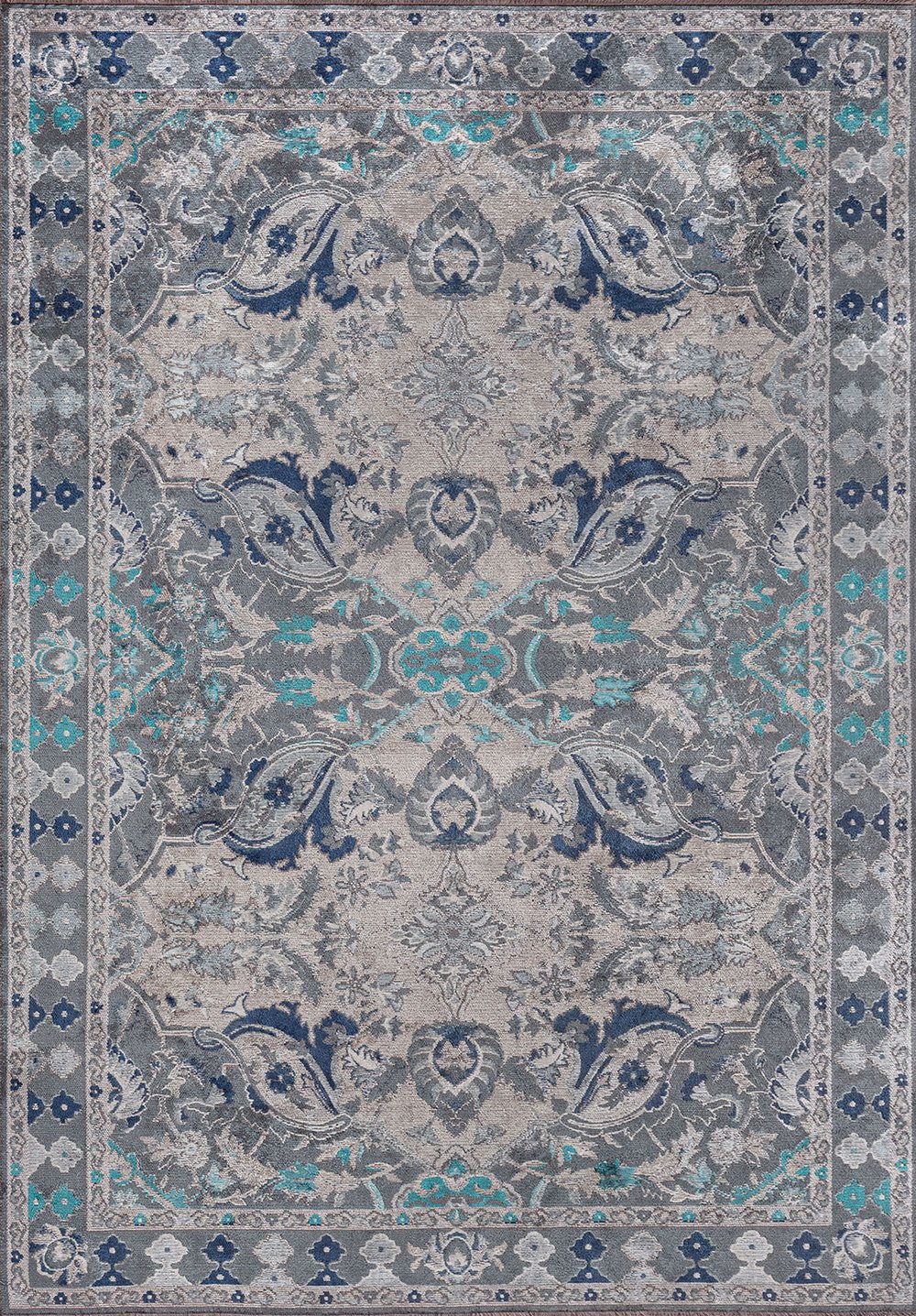 Bastille Light Cream - Blue Rug