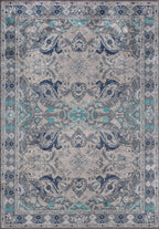 Bastille Light Cream - Blue Rug
