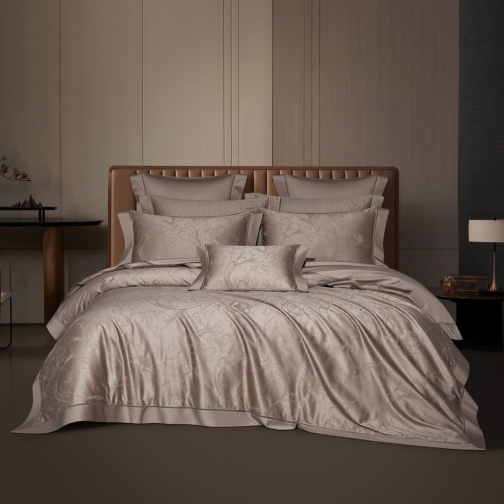 Bellarose Hemstitch Jacquard Egyptian Cotton Bedding Set