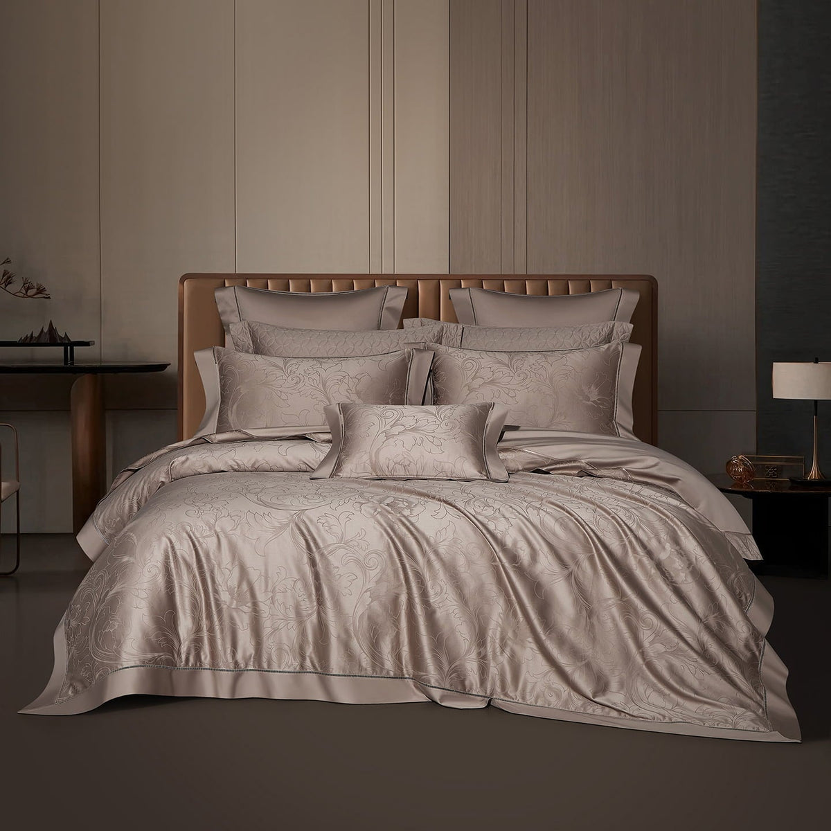 Bellarose Hemstitch Jacquard Egyptian Cotton Bedding Set